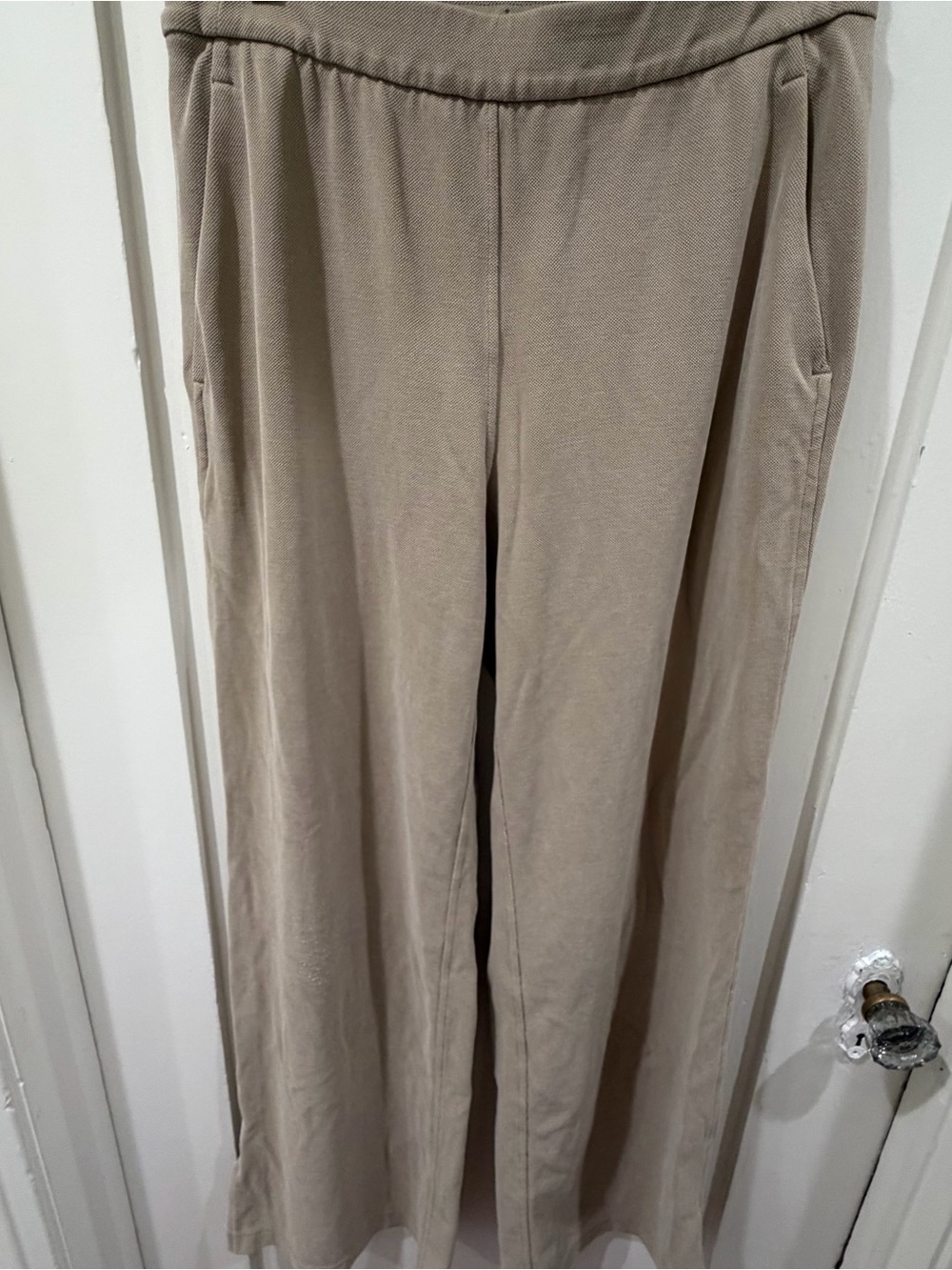 lululemon athletica Wide-Leg Track Pants in Taupe